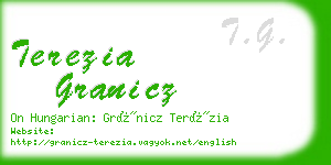 terezia granicz business card